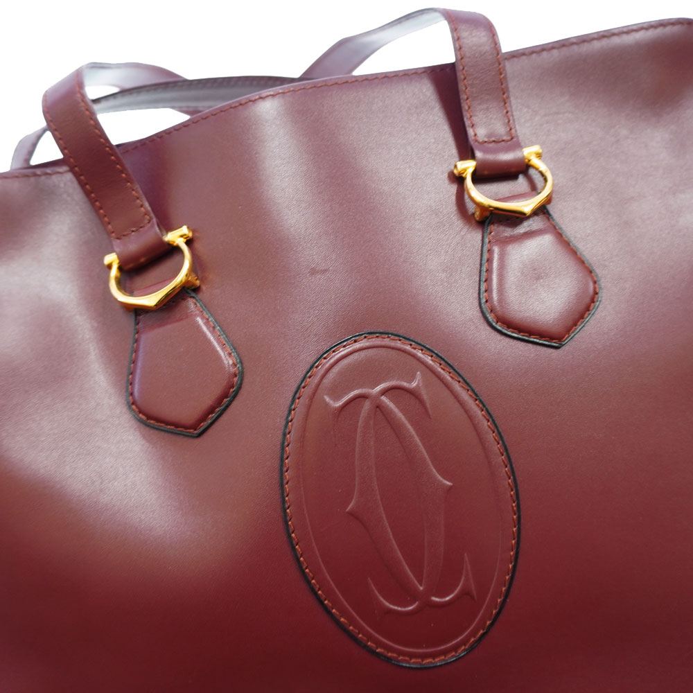 楽天市場】Cartier【カルティエ】トートバッグ マストライン ボルドー