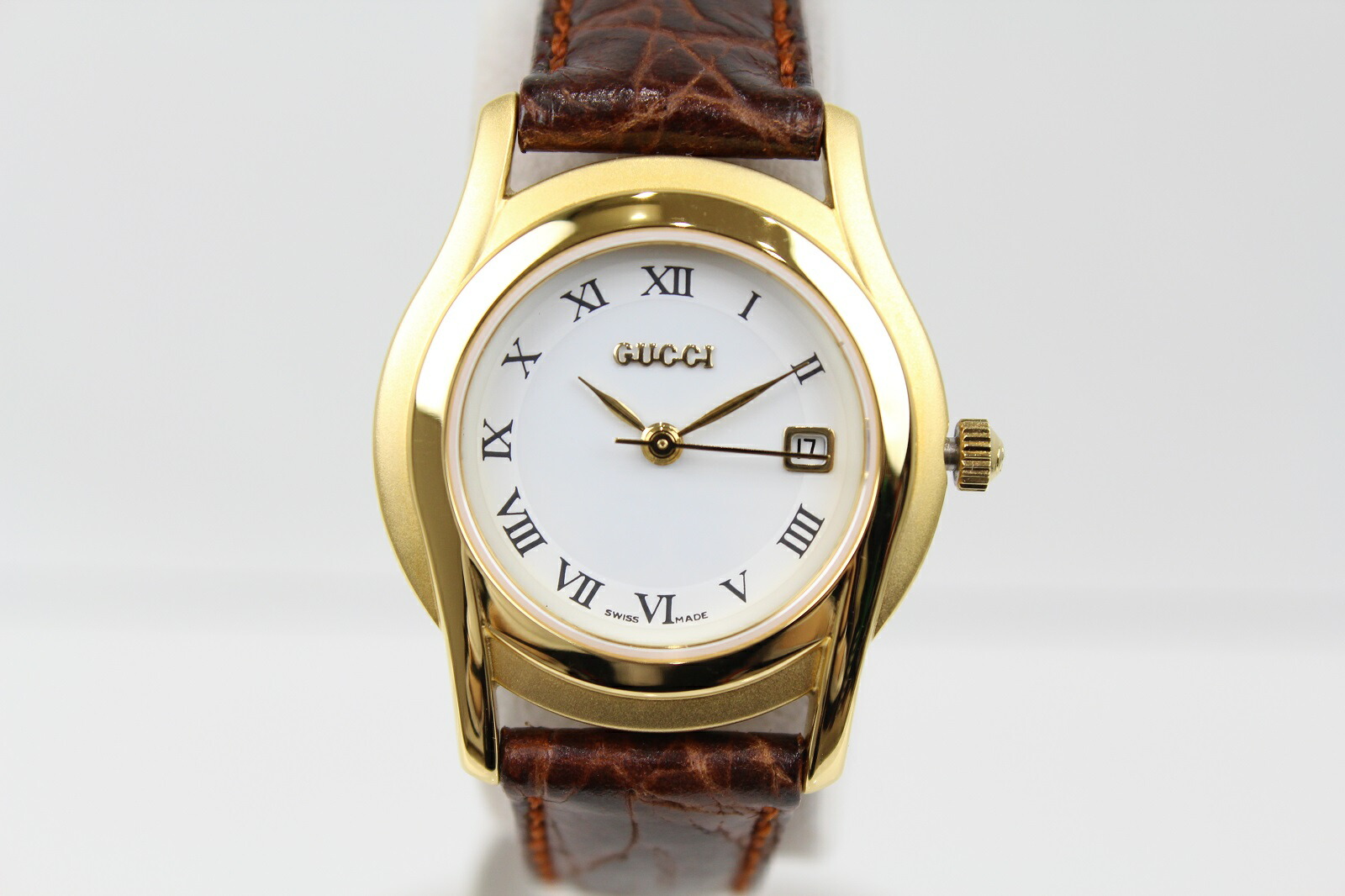 楽天市場】GUCCI グッチ 5400L クオーツ 革ベルト ゴールド