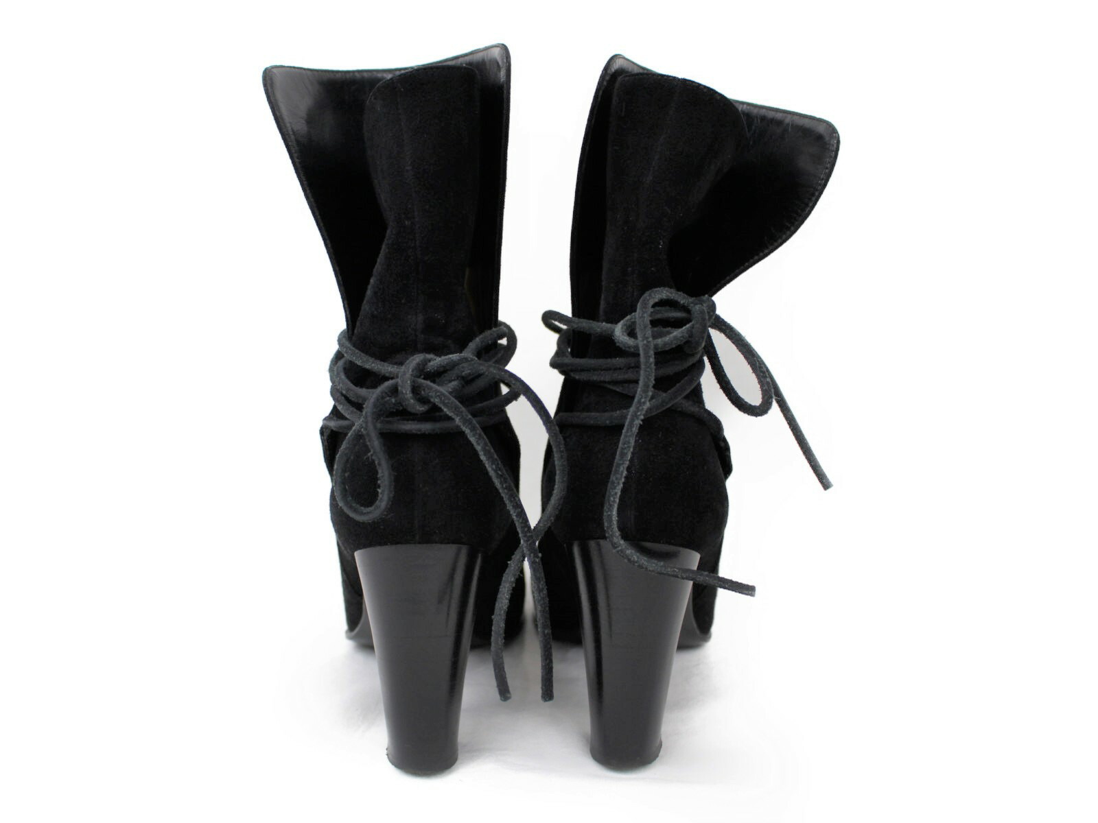 楽天市場】【箱あり】HERMES エルメス スエードセミブーツ ブラック