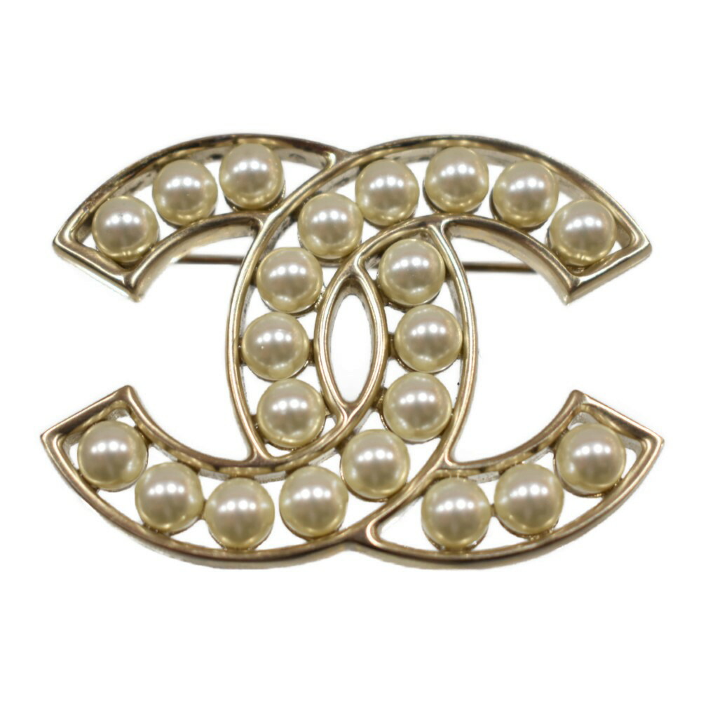 楽天市場】CHANEL ココマーク パールブローチ ゴールド 30.1g