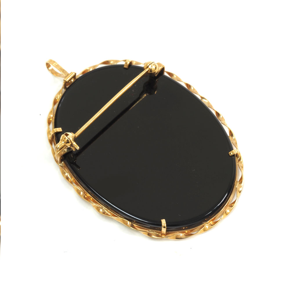 楽天市場】N【中古】【K18】カメオブローチ＆ペンダントトップ 約W3.0