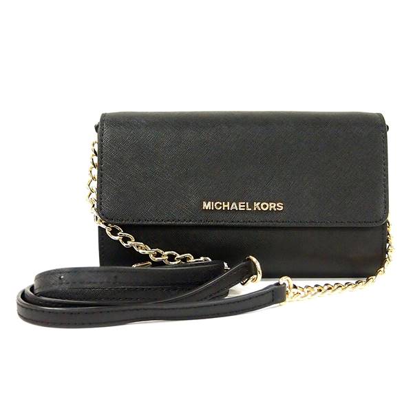 楽天市場】【中古】MICHAEL KORS チェーン ウォレット 長財布 ブラック