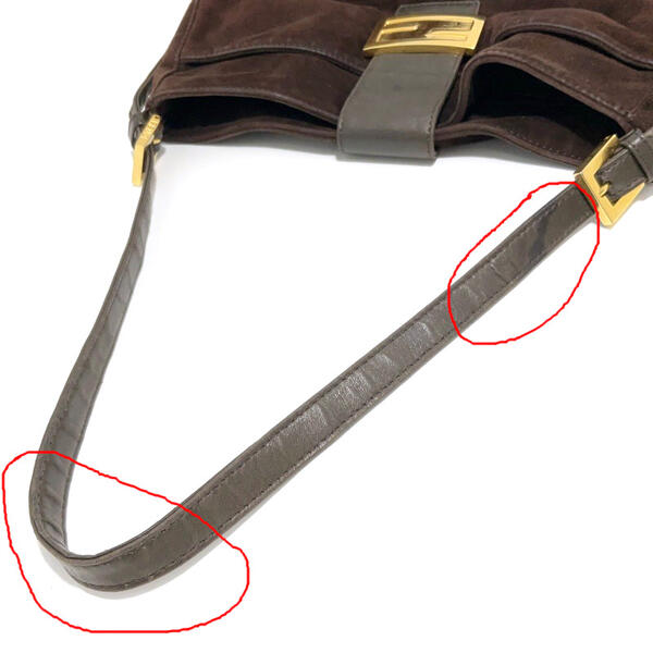 楽天市場】FENDI フェンディ スエード マンマバケット ショルダー