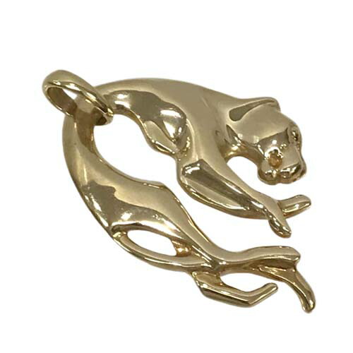 楽天市場】【良品】 パンサーデザイン ペンダントトップ K18 750