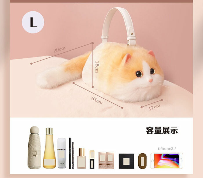 楽天市場】猫ちゃん型バッグ ショルダーバッグ ハンドバッグ