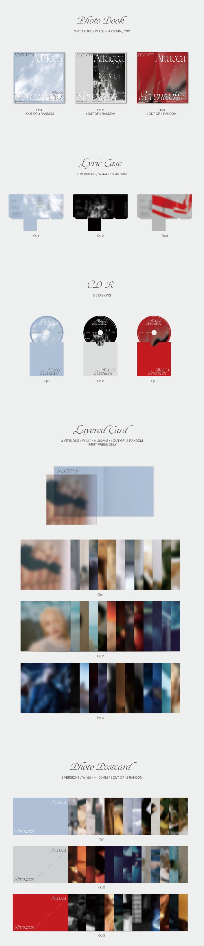 楽天市場】【おまけ付き】 SEVENTEEN 9th Mini Album【 Attacca 】(Op