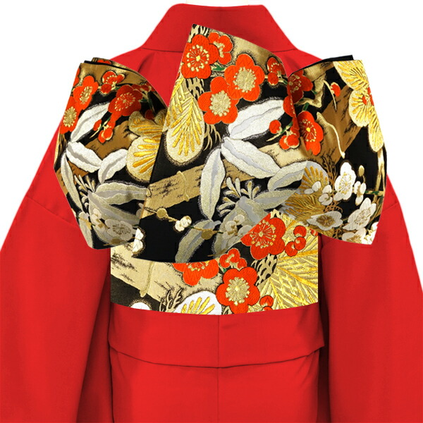 楽天市場】絲屋善創 袋帯 振袖用 仕立て付き 黒 正絹 松竹梅 新品 購入