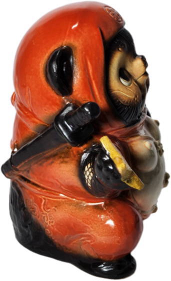 楽天市場】忍者タヌキ くノ一 （赤）（忍者たぬき・忍者狸・狸・置物