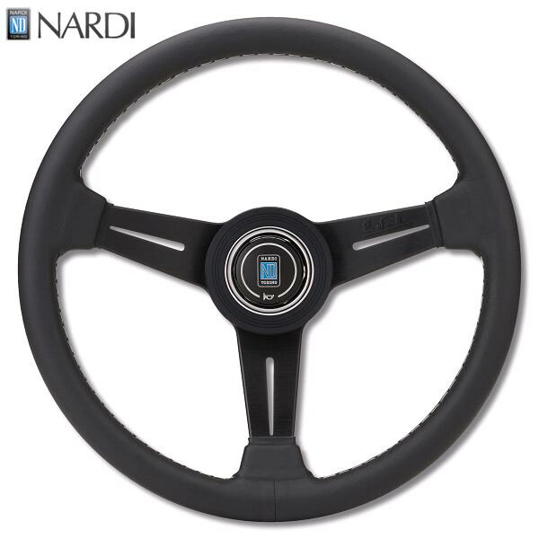 楽天市場】NARDI ナルディ N341 ブラックレザー&ブラックスポーク