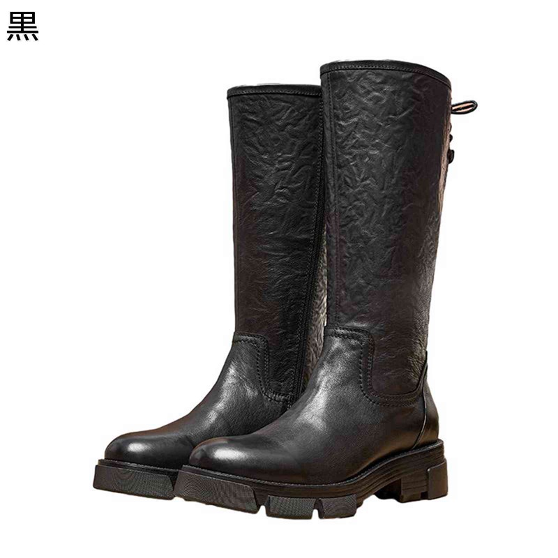 ロングブーツ 本革 ロングブーツ レザー 厚底 メンズ 騎士ブーツ