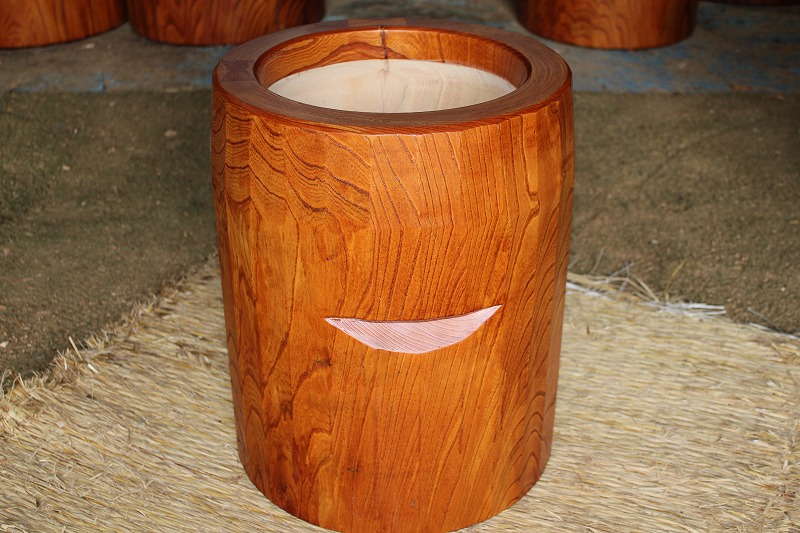 楽天市場】◎欅（ケヤキ）餅つき臼（うす） 子供用ミニ(φ33)臼・・・1