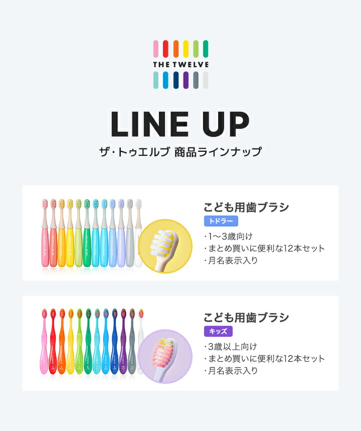 楽天市場】歯ブラシ 子供 まとめ買い 12本セット 1〜3歳 3歳以上