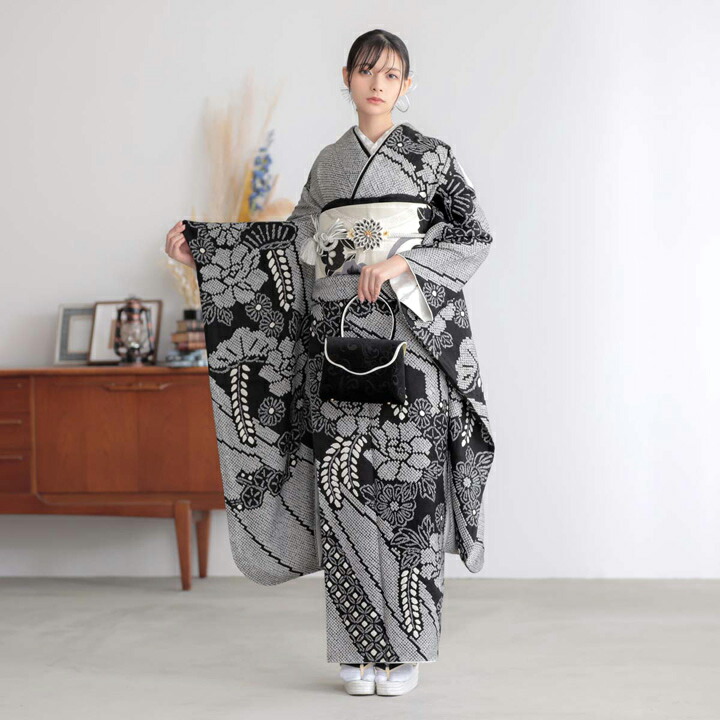 楽天市場】(卒業式応援Point10倍 3/5迄) 未仕立て 振袖 22点セット「総