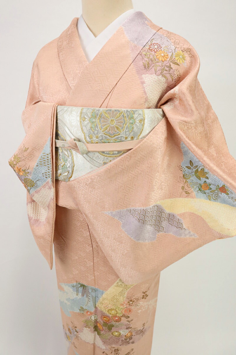 楽天市場】最高級老舗『千總』菊花刺繍絞染め訪問着/ピンク/袷正絹着物