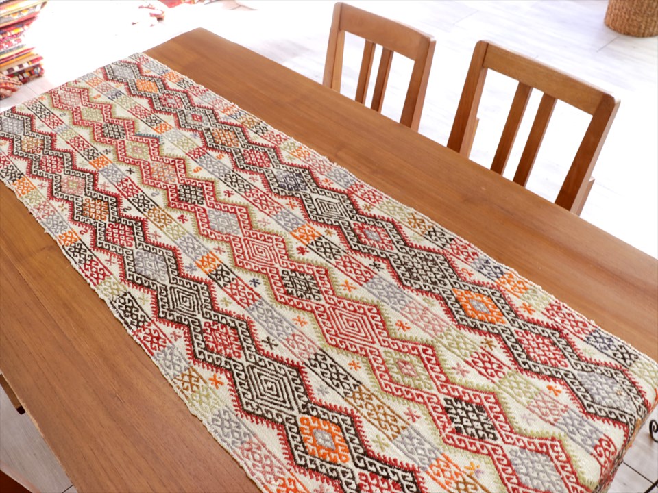 楽天市場】オールドキリム シワス・ジジム228×47cm細長い装飾用ジジム