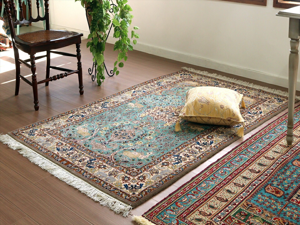 楽天市場】ペルシャ絨毯 イスファハーン175×110cmイランの手織りラグ