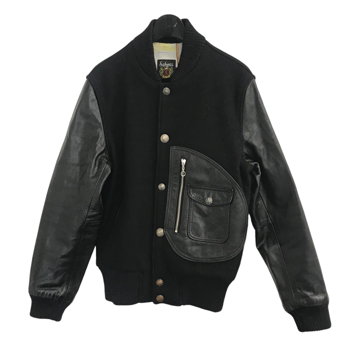 楽天市場】【中古】Ron Herman×Schott「VARSITY」 スタジャン ブラック