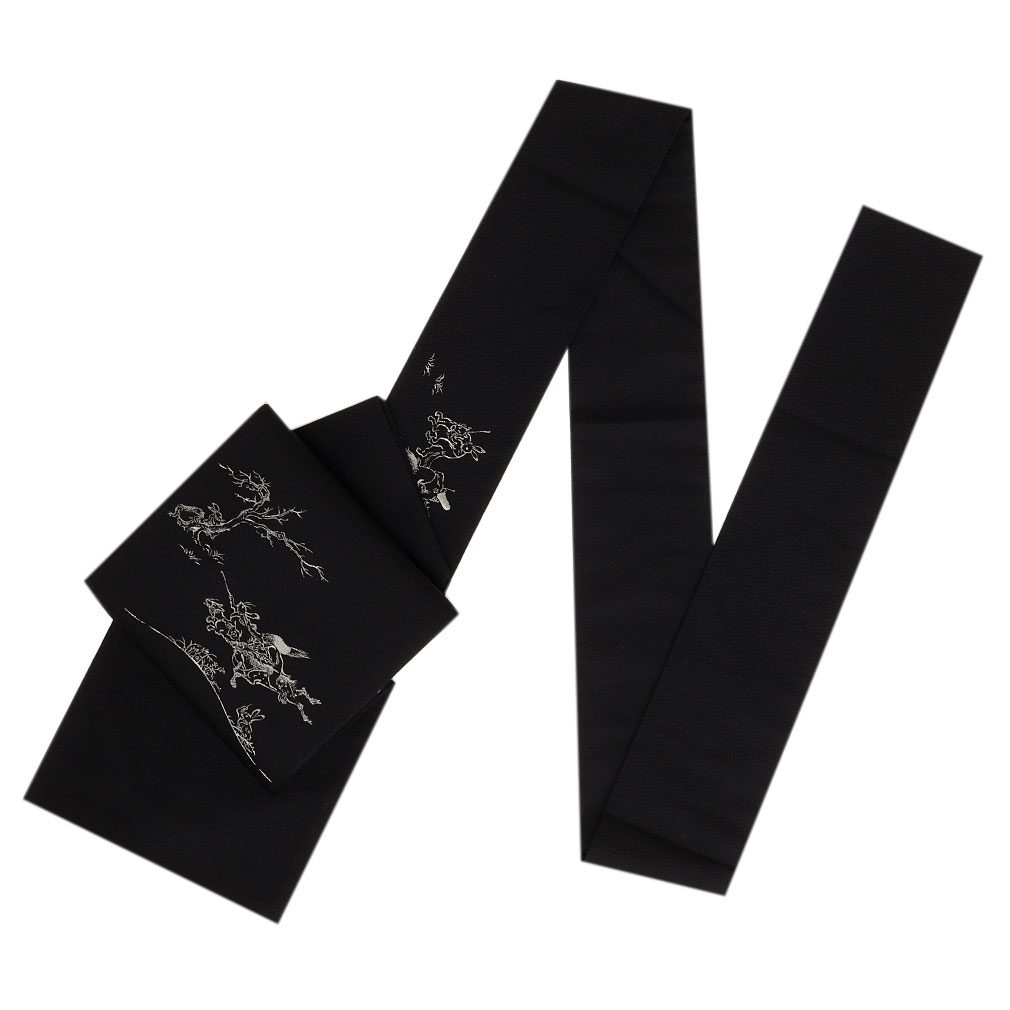 楽天市場】名古屋帯 黒 九寸 帯 鳥獣戯画 西陣 辻梅機業店織物 正絹