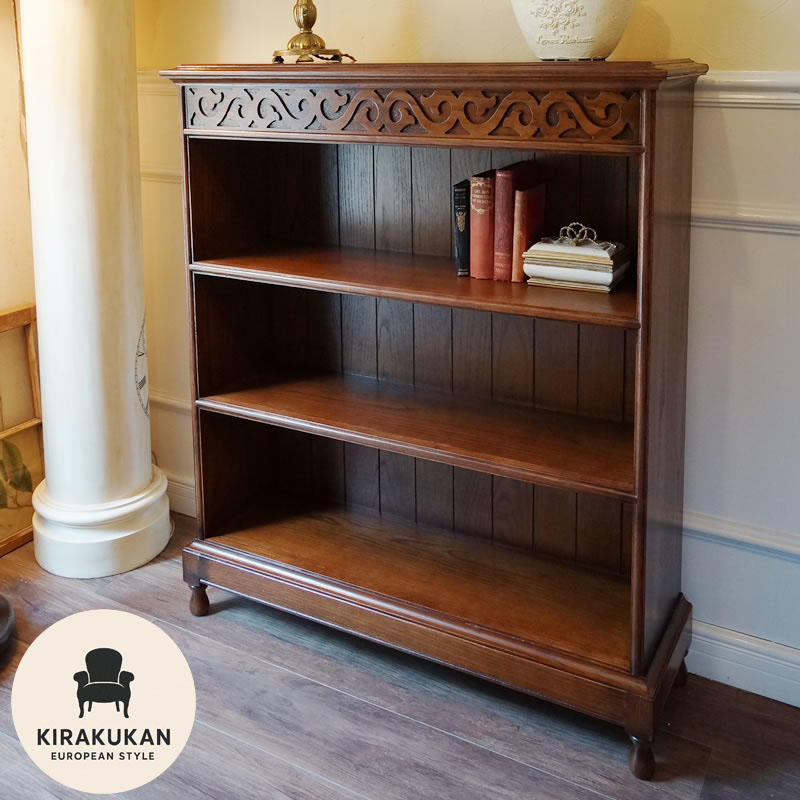 楽天市場】ブックシェルフ アンティーク（本棚・ラック・カラー