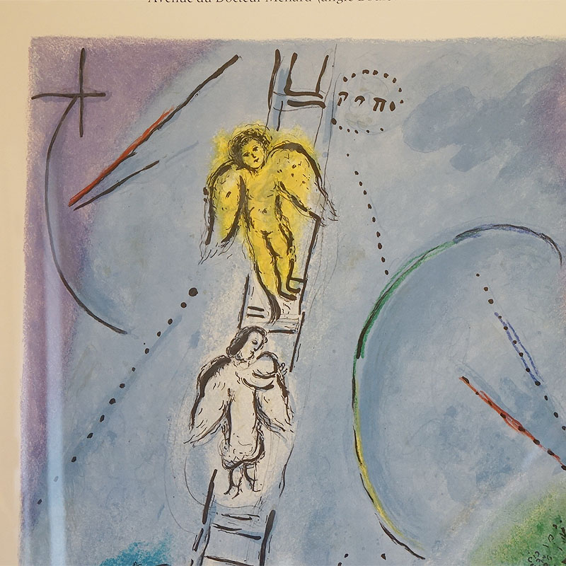 楽天市場】ヴィンテージ マルク シャガール画 「 ヤコブのハシゴ