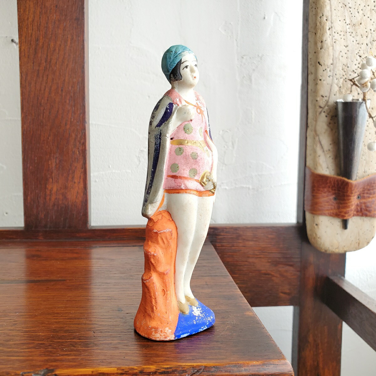 楽天市場】モダンガール 土人形 ／モダン 昭和レトロ 大正ロマン 土