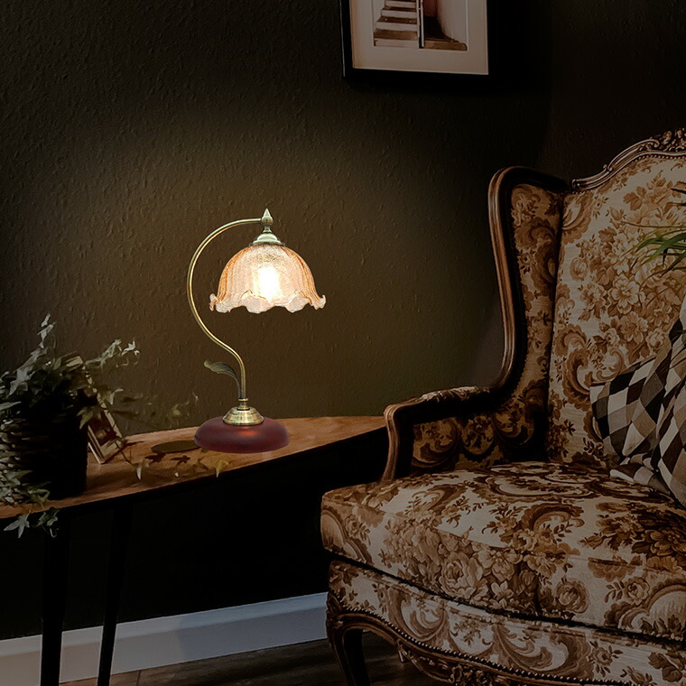 楽天市場】テーブルランプ デスクライト アンティーク レトロ LED電球