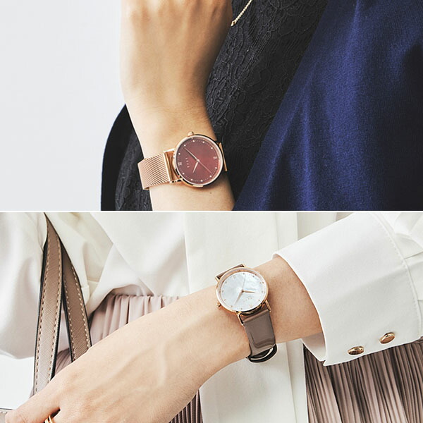 楽天市場】Knot ノット 時計 クラシック ジュエリーソーラー ローズ