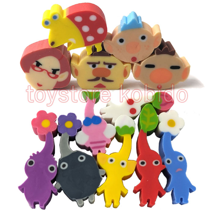 楽天市場】【フルコンプ】ピクミン3 デラックス つめつめ消しゴム 12種
