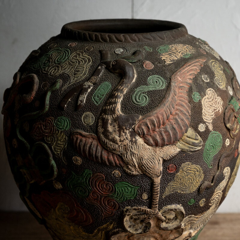 ⭕️沖縄 透かし 壺 骨董 龍巻 沖縄 透かし 壺 骨董 龍巻 沖縄 透かし