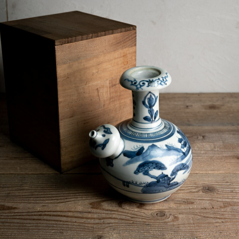 楽天市場】骨董○古伊万里染付山水文乳瓶○ケンディ | 江戸中期 - 18