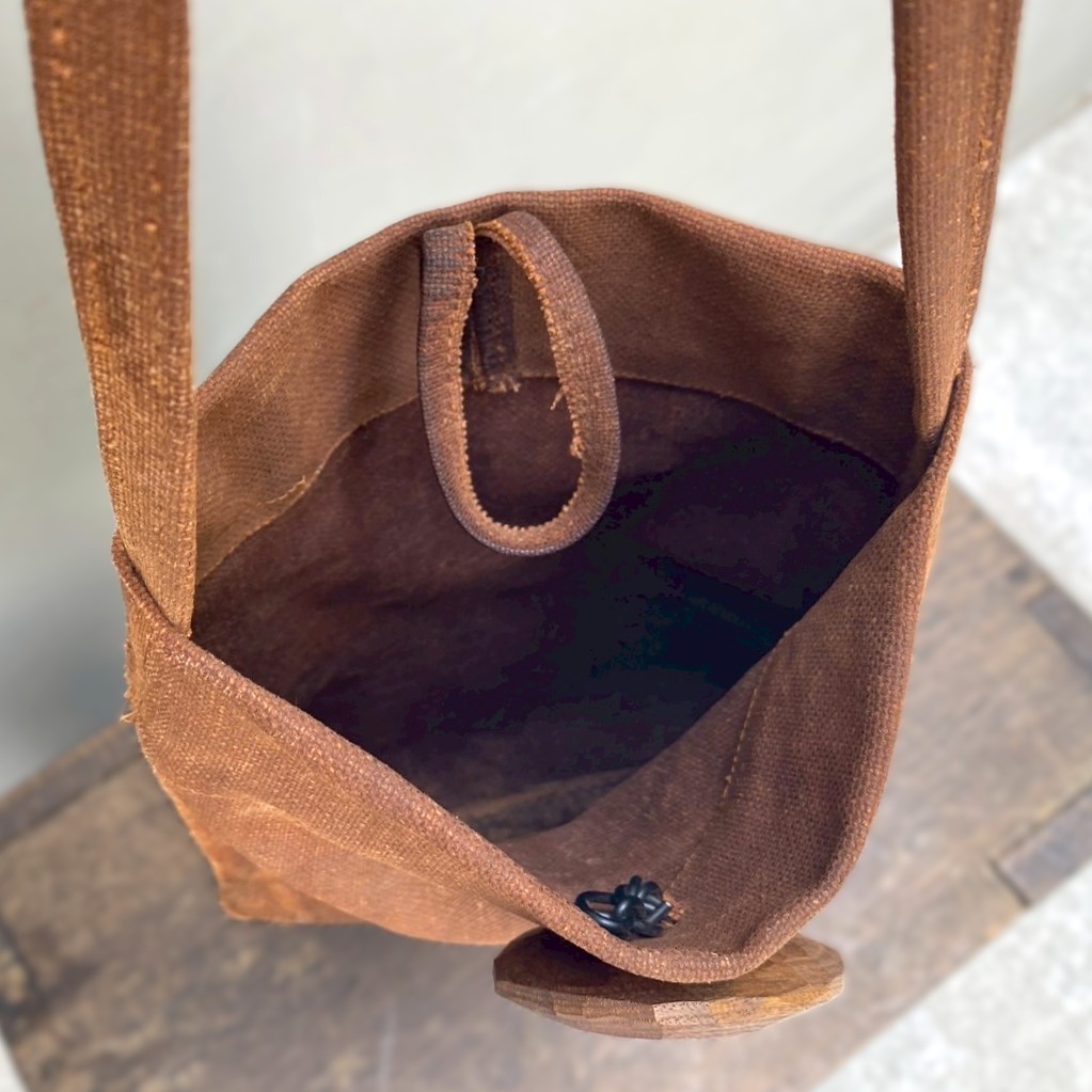 楽天市場】【酒袋ショルダーバッグ】日本製 柿渋染め 天然素材 希少