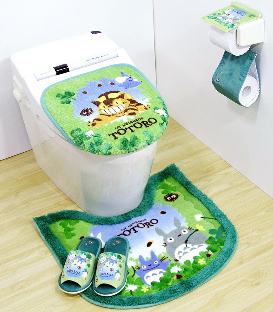 16日迄セール ジブリ となりのトトロ ネコバス トイレマットセット
