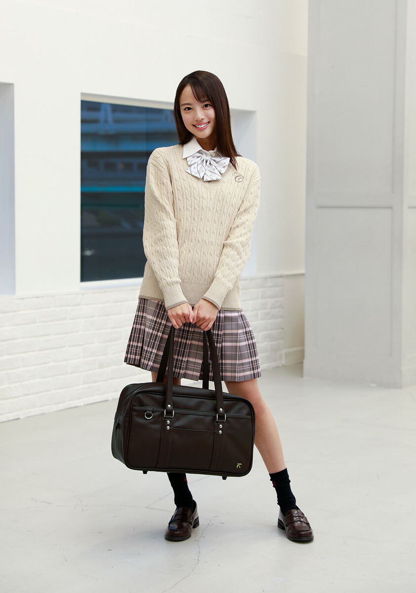 楽天市場】スクールバッグ 合皮 送料無料 ブラウン ブラック 黒 通学