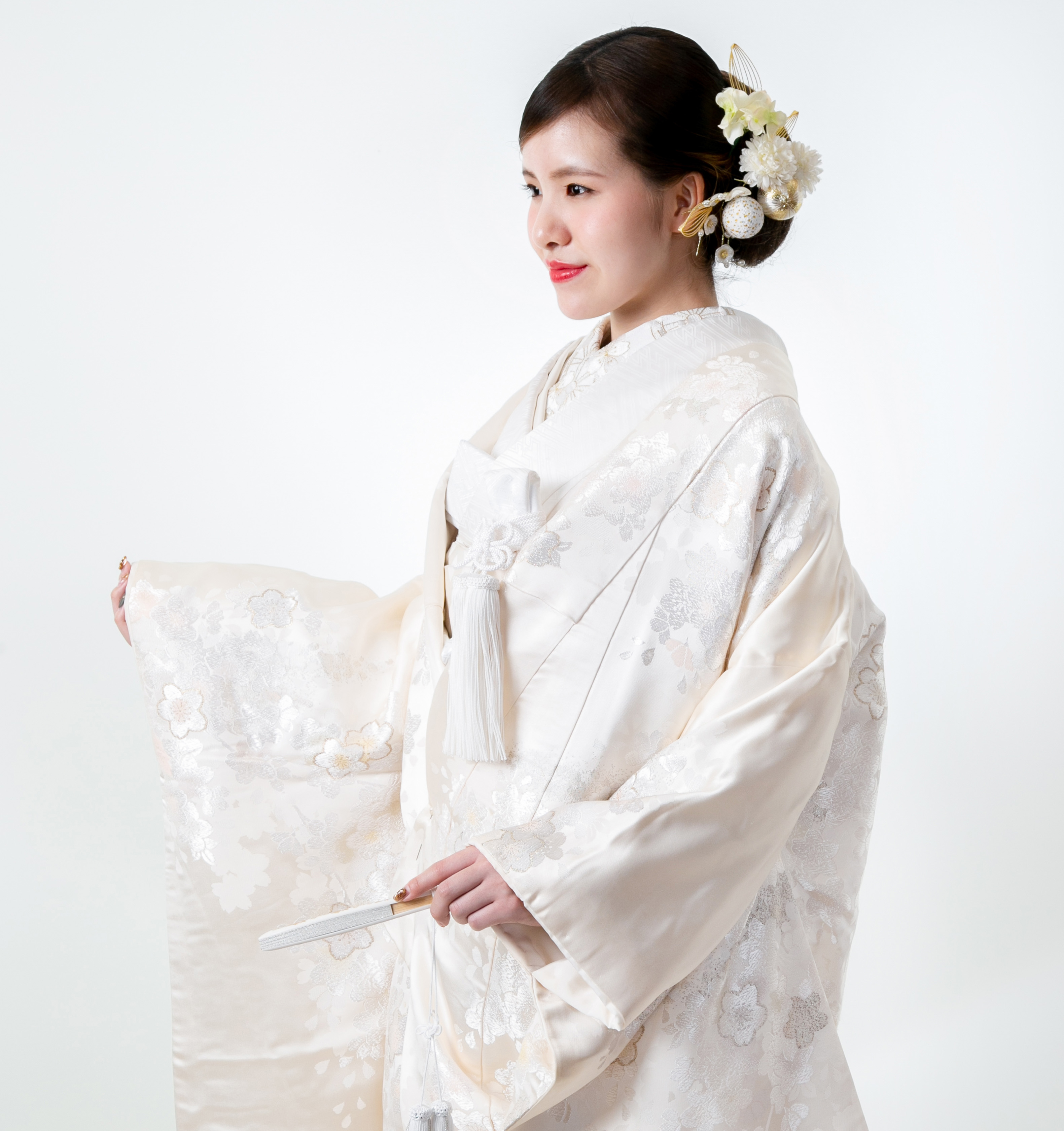 楽天市場】色打掛 レンタル 打掛 白無垢 iro033 白 ホワイト フル