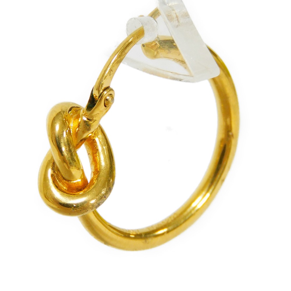 楽天市場】セリーヌ CELINE ピアス ノット スモール フープ 片方 片耳