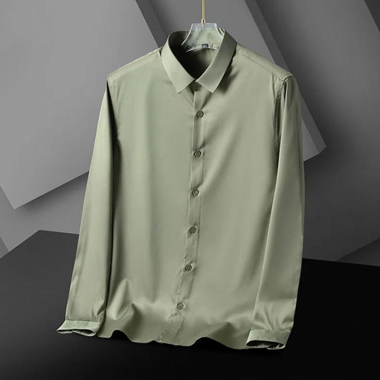 楽天市場】全11色！シルクタッチ メンズシャツ 送料無料 ワイシャツ Y