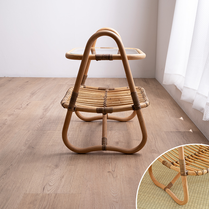 楽天市場】アジア家具 ラタンテーブル 籐製 サイドテーブル 籐家具