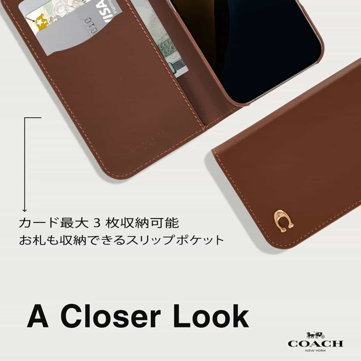 楽天市場】コーチ iPhone16 ケース 手帳型 iphone 16 pro iphone16 pro