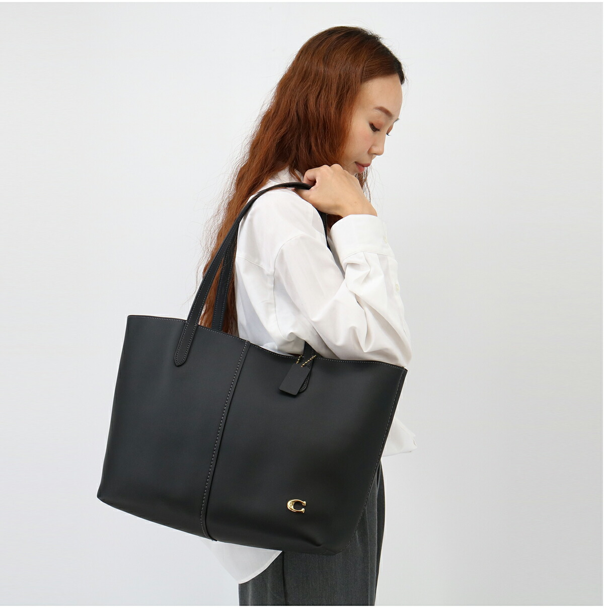 楽天市場】□COACH コーチ レザートートバッグ CR664 レディース A4