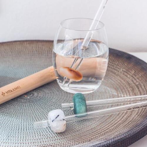 楽天市場】ヴィタジュエル ストロー クリスタル ガラス製 VITAJUWEL