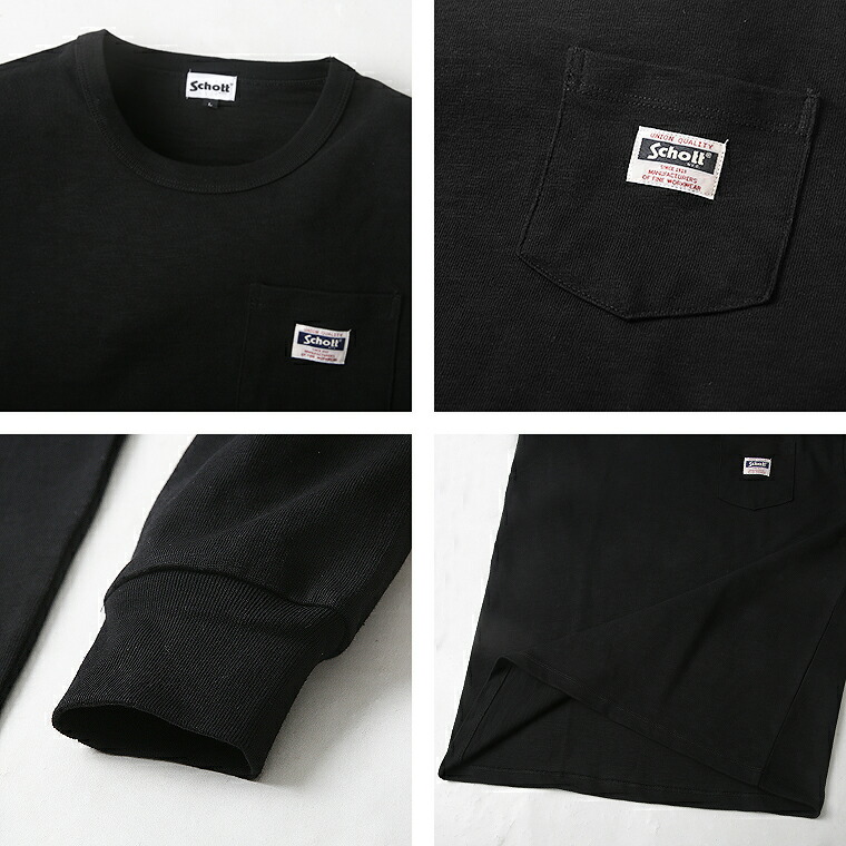 楽天市場】【ポイント10倍】Schott WORK LABEL POCKET L/S TEE ワーク