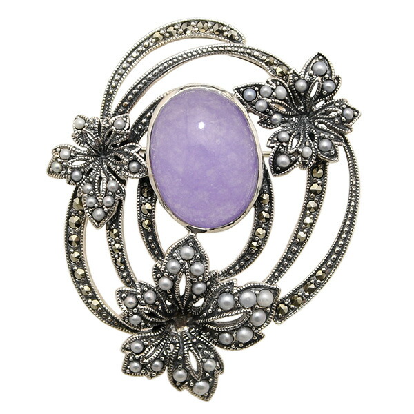 楽天市場】碌山 ラベンダー翡翠 シードパール ブローチペンダント 大粒