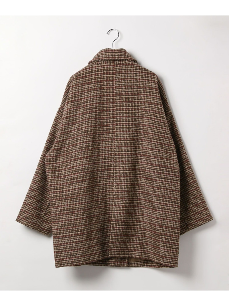 楽天市場】ウーリーダブルミドルチェックコート LEPSIM レプシィム