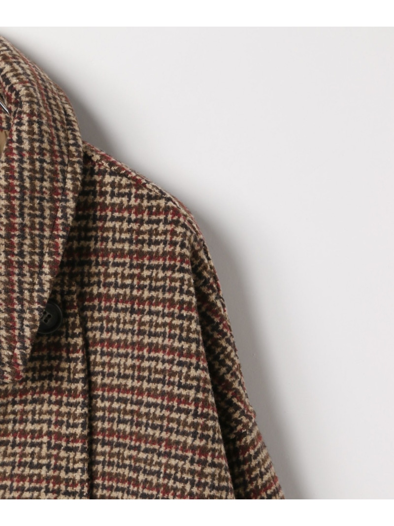 楽天市場】ウーリーダブルミドルチェックコート LEPSIM レプシィム