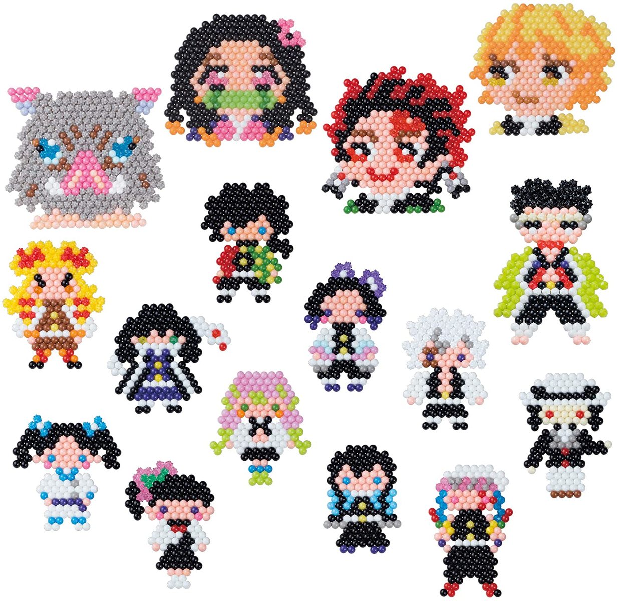 楽天市場】アクアビーズ 鬼滅の刃 バケツセット +キャラクターセット