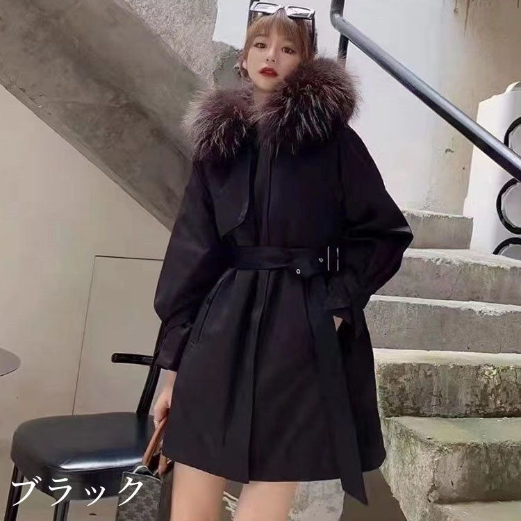 楽天市場】モッズコート ラビットファーインナー付き ラクーンファー襟