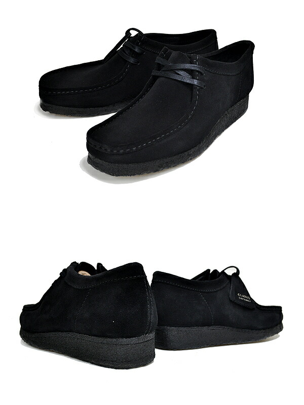 楽天市場】CLARKS WALLABEE BLACK SUEDE 26155519 クラークス ワラビー