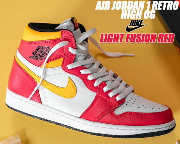 楽天市場】NIKE AIR JORDAN 1 HIGH OG lt fusion red/black-white