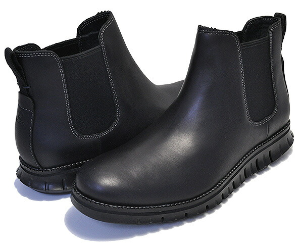 楽天市場】COLE HAAN ZEROGRAND CHELSEA WP WP BLACK LEATHER/B c30163