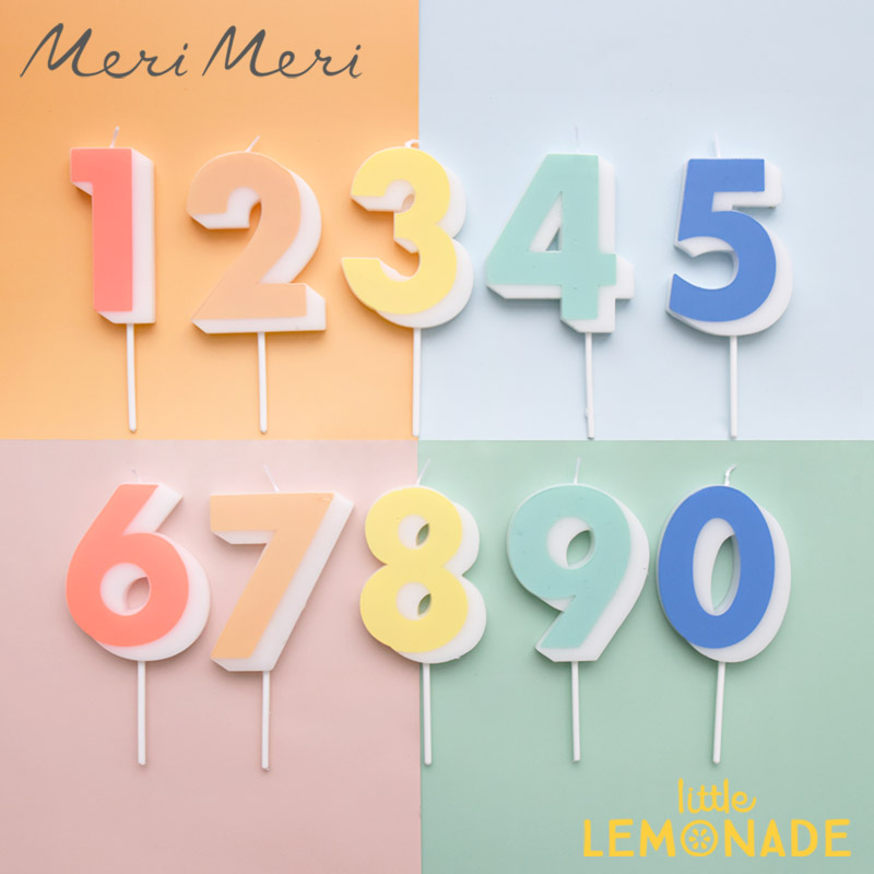 楽天市場】【Meri Meri】ナンバー キャンドル 数字 ろうそく 【1から